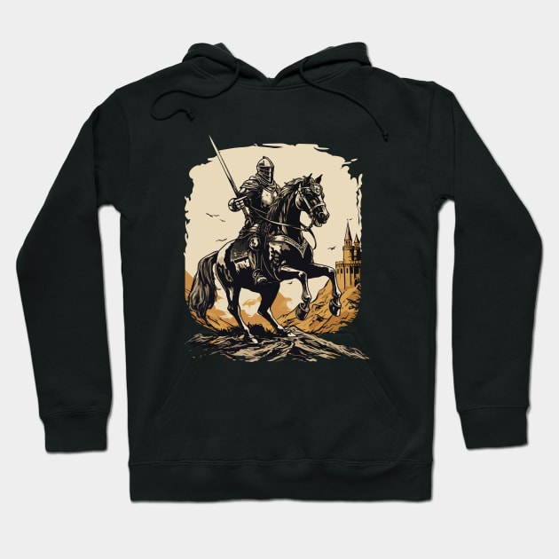 Medieval rider on horseback - Knight Hoodie by Modern Medieval Design